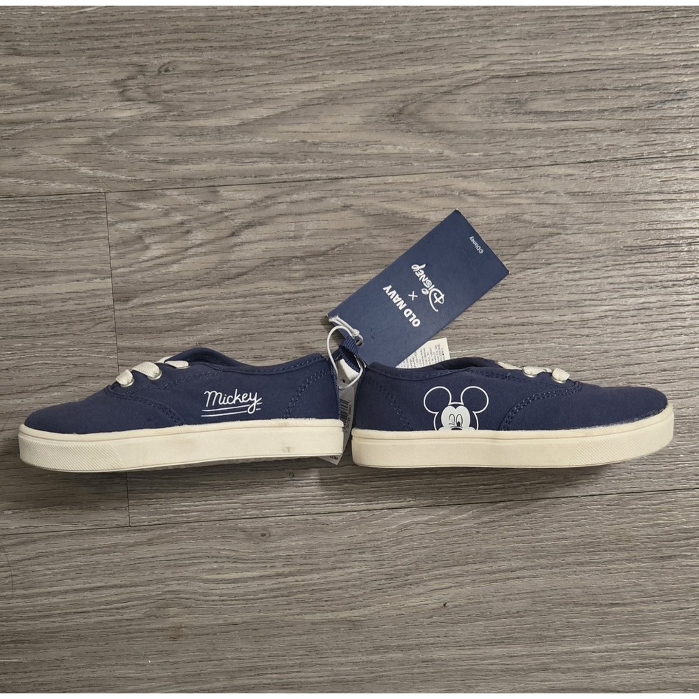 Kids Navy Blue Slip On Sneakers Canvas Casual Shoes White Sole Boys Girls